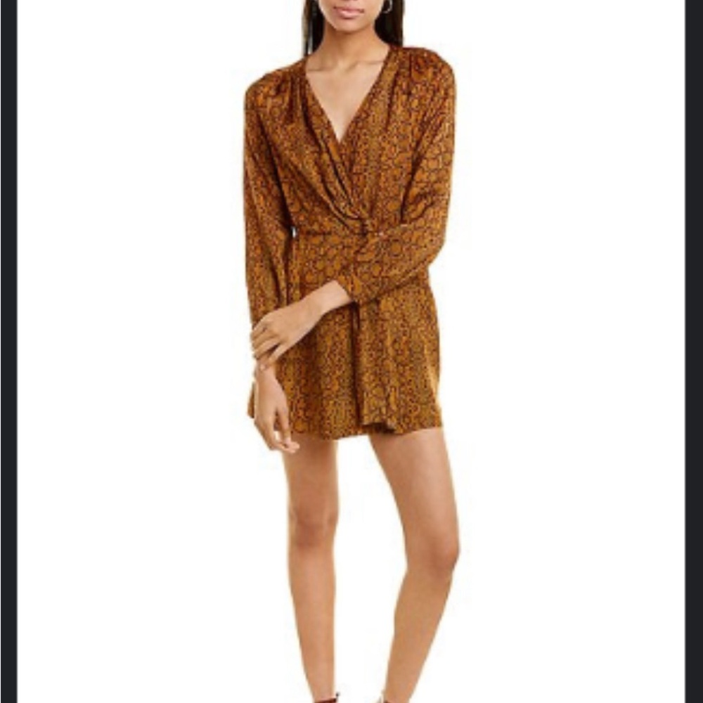 NEW WITH TAGS!! Leopard print wrap French Connection dress